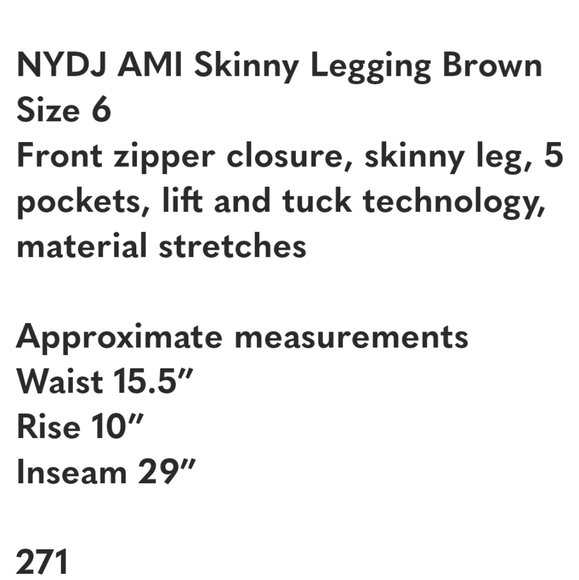 NYDJ AMI SKINNY JEANS - Picture 9 of 9